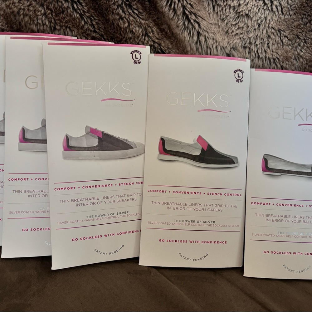 Gekks lot of 5 pair No-Show Liner Socks